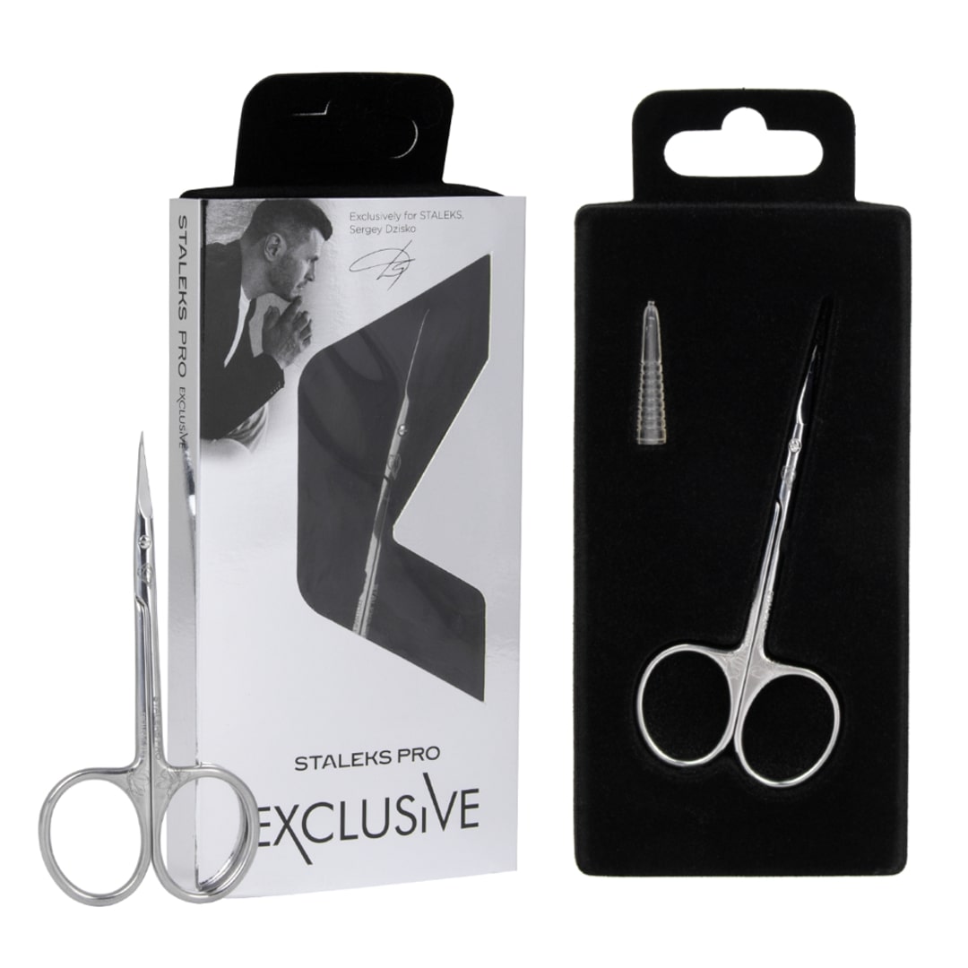 Staleks Exclusive forbicina per cuticole lama curva - SX-21/1M - immagine 2