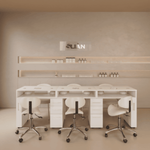 Tavolo da manicure triplo mini Bergamo 240 cm