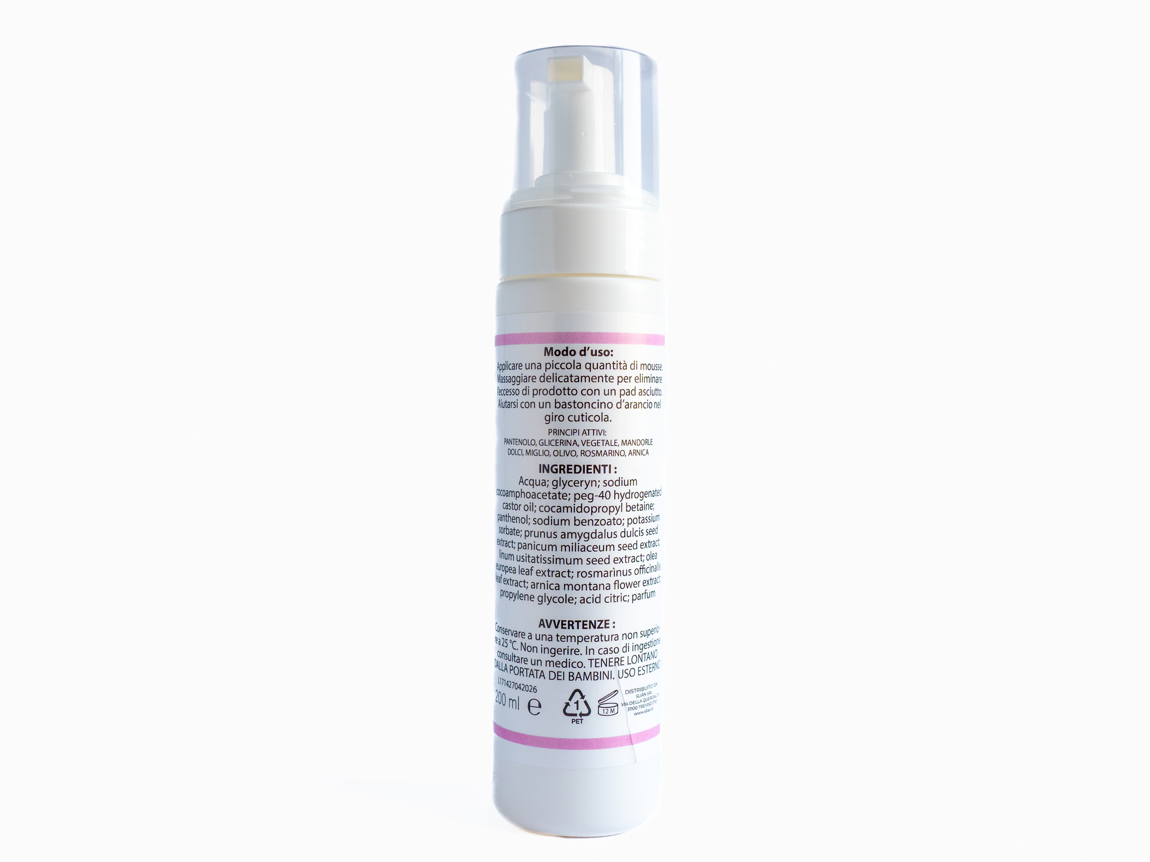 Mousse detergente mani e cuticole 200ml - immagine 2